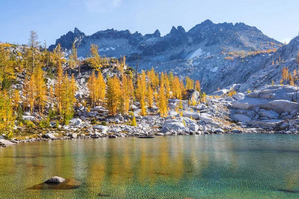 Hermosa Zona Salvaje Los Lagos Alpinos Washington — Foto de Stock