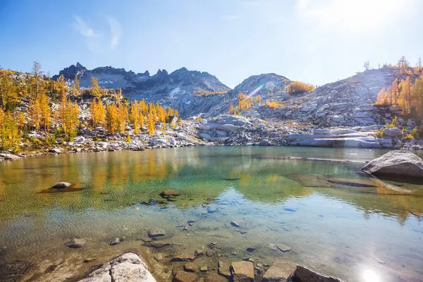 Hermosa Zona Salvaje Los Lagos Alpinos Washington — Foto de Stock