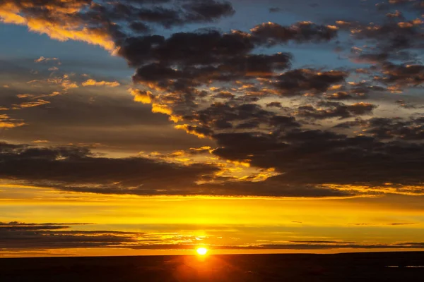 Sunset Scene Lake Sunset Summer Nature Landscapes — Stockfoto