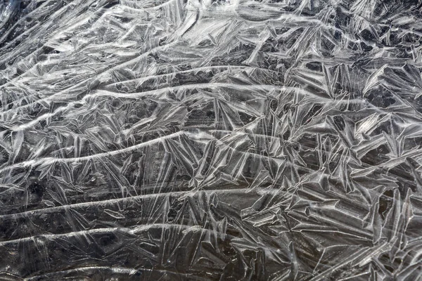 Textura Hielo Para Fondo Invierno — Foto de Stock