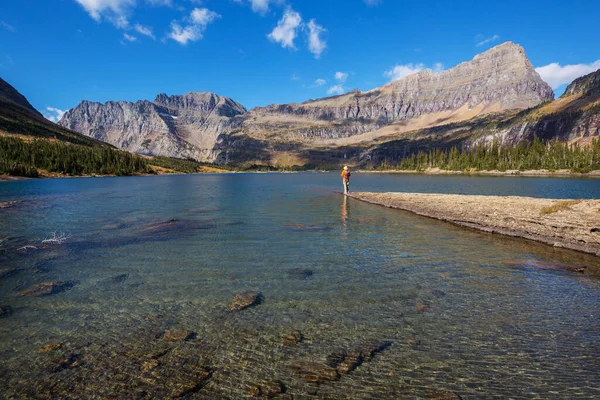 Vandring Glacier National Park Montana — Stockfoto