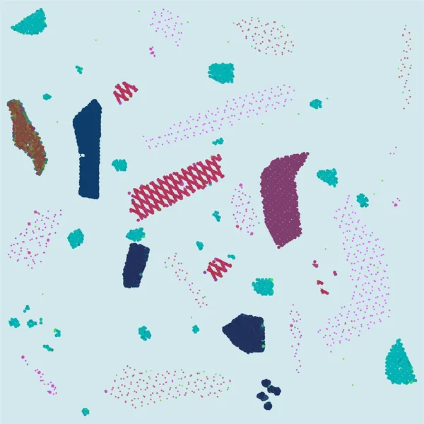 Fond Abstrait Avec Des Cercles Aquarelle Des Points — Image vectorielle
