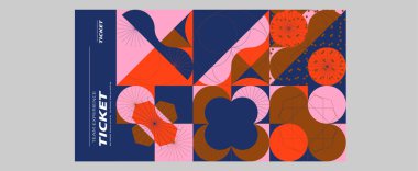 Modern şekilli soyut geometrik arkaplan. vektör illüstrasyonu