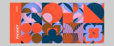 Modern desenli soyut geometrik arkaplan. vektör illüstrasyonu