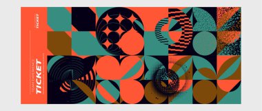 Modern şekilli soyut geometrik arkaplan. vektör illüstrasyonu