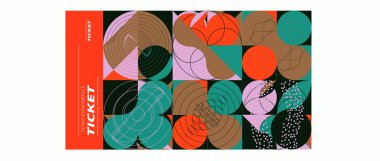 Modern desenli soyut geometrik arkaplan. vektör illüstrasyonu