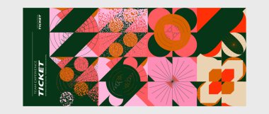 Geometrik desenli soyut bir arka plan. vektör illüstrasyonu