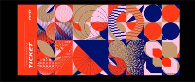 Modern desenli soyut geometrik arkaplan. vektör illüstrasyonu