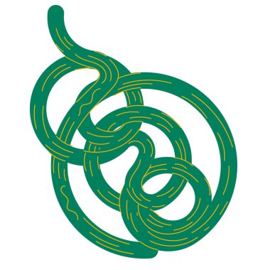 Sarmal halatla soyut arkaplan