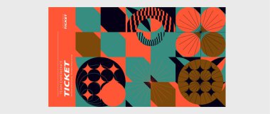 Modern tasarımlı soyut geometrik arkaplan. vektör illüstrasyonu