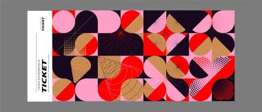 Modern şekilli soyut geometrik arkaplan. vektör illüstrasyonu