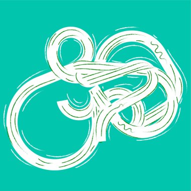 El çizimi elementlerle soyut arkaplan. vektör illüstrasyonu.