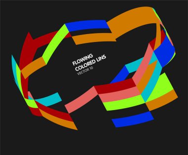 Metin için yeri olan soyut renkli arkaplan