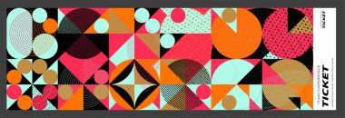 Soyut arkaplanı olan geometrik desen. vektör illüstrasyonu