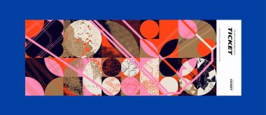 Geometrik desenli soyut bir arka plan. vektör illüstrasyonu