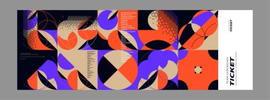 Soyut örtüler. serin gradyan şekiller bileşimi, web tasarımınız için vektör illüstrasyonu