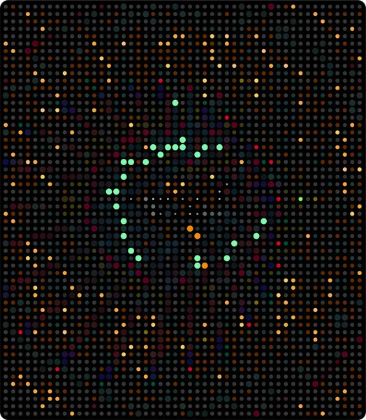 Fond Abstrait Avec Des Points Des Cercles — Image vectorielle