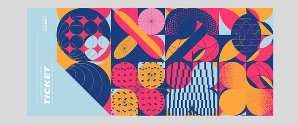 Soyut elementlerle modaya uygun geometrik desen. vektör illüstrasyonu