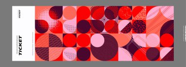 farklı şekillere sahip soyut geometrik arkaplan