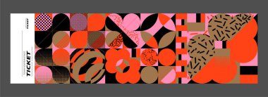 Modern gradyan şekilli soyut geometrik arkaplanın vektör çizimi