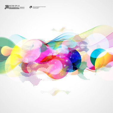 Renkli satırlarla soyut arkaplan