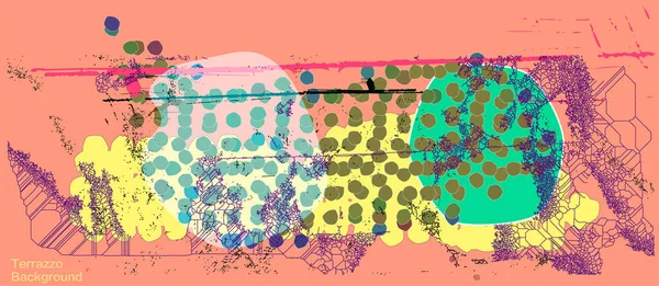 Fond Abstrait Avec Des Taches Colorées — Image vectorielle