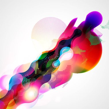 Renkli gradyan ile soyut arkaplan. vektör illüstrasyonu