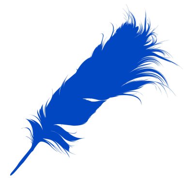 Tüy ikonu. vektör illüstrasyonu