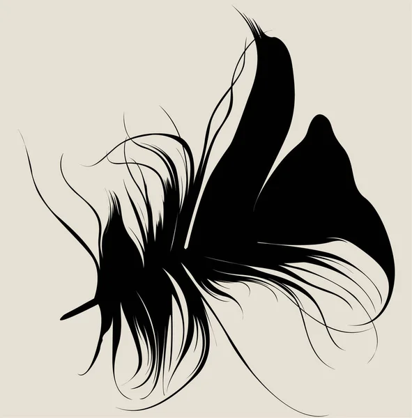 Векторна Ілюстрація Красивого Силуету Птаха — стоковий вектор