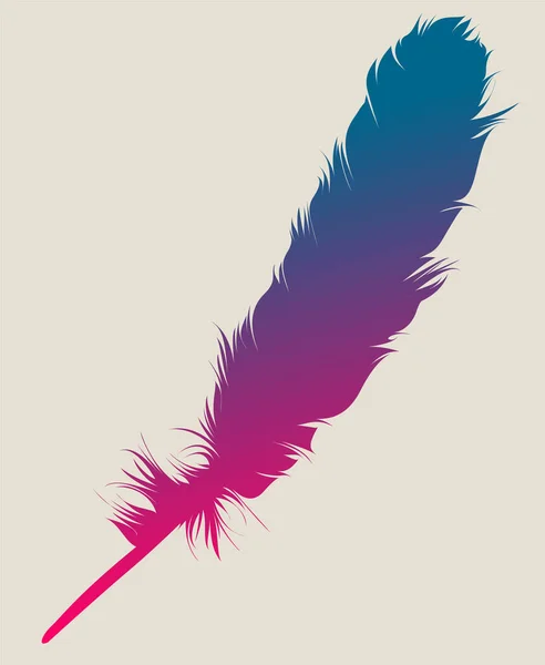 Feather Icon Vector Illustration — Stock Vector