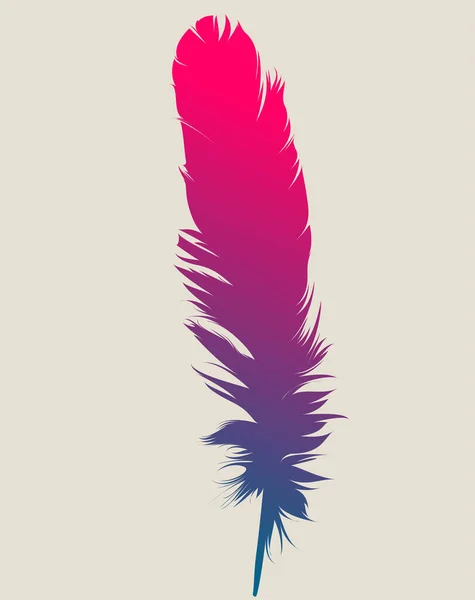 Feather Icon Vector Illustration — Stock Vector