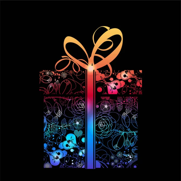 Carte Noël Avec Coffrets Cadeaux Cadeaux — Image vectorielle