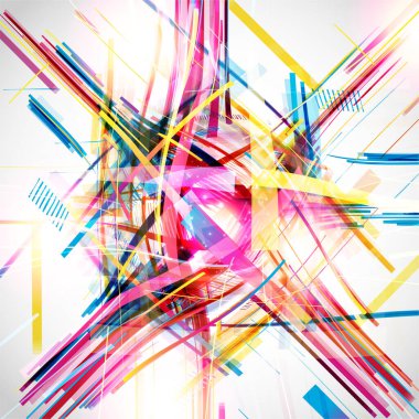 Renkli satırlarla soyut arkaplan