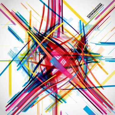 Geometrik elementlerle soyut arkaplan