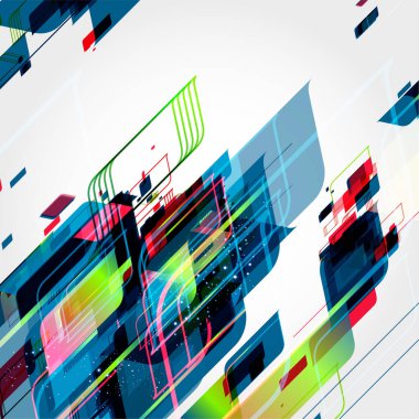 Renkli satırlarla soyut arkaplan