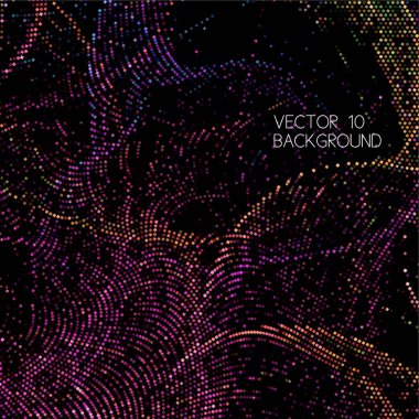 Noktalı ve daireli soyut arkaplan