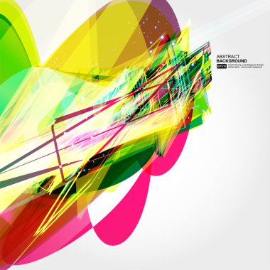 Geometrik şekil ve çizgilerle soyut arkaplan