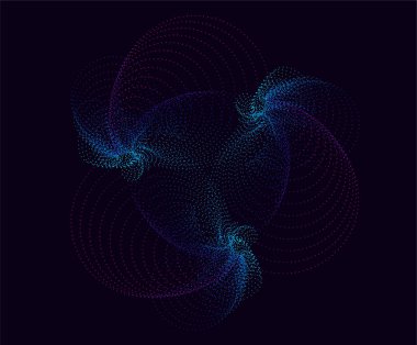 Noktalı ve daireli soyut arkaplan