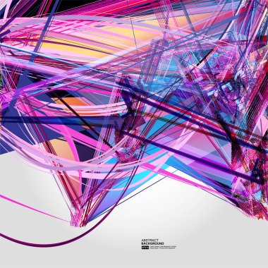 Çizgiler ve noktalarla soyut arkaplan