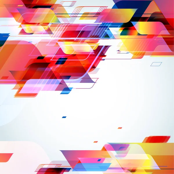Abstract Colorful Background Modern Overlapping Shapes Graphic Design Template Vector — Vetor de Stock
