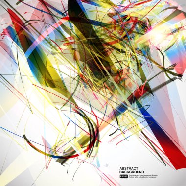 Renkli satırlarla soyut arkaplan