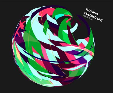 Geometrik şekil ve çizgilerle soyut arkaplan