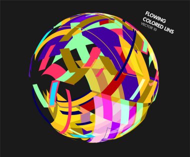 Geometrik şekil ve çizgilerle soyut arkaplan