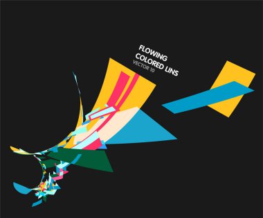 Geometrik şekilli soyut arkaplan. Vektör illüstrasyonu