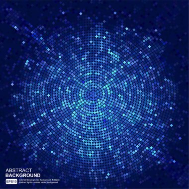 Mavi ve beyaz noktalı soyut arkaplan
