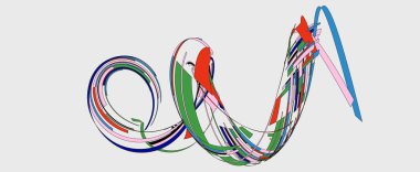 Renkli satırlarla soyut arkaplan