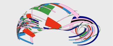 Küre ve çizgilerle soyut arkaplan