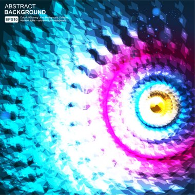 Renkli desenli soyut arkaplan