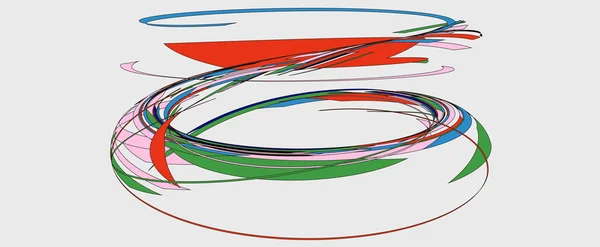 Абстрактный Фон Разноцветными Линиями — стоковый вектор