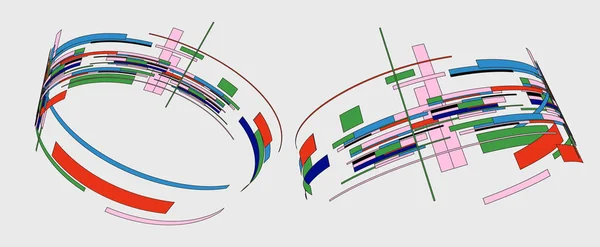Абстрактный Фон Различными Цветовыми Формами — стоковый вектор